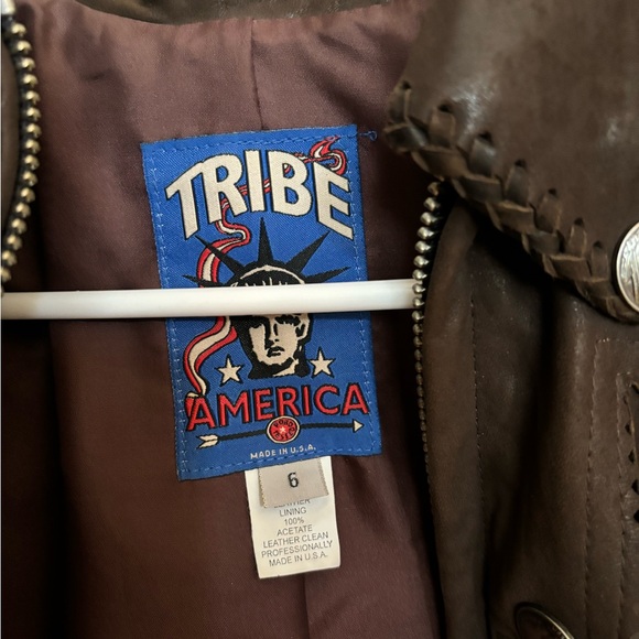 Tribe America Leather Fringe Jacket - Picture 3 of 4
